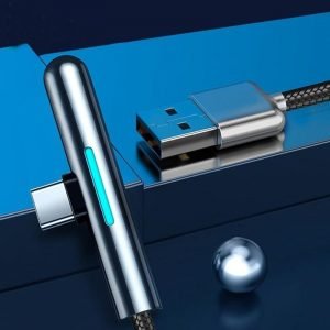 Fast charging cable for Android and iPhone with LED indicator