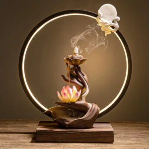 Elegant Ceramic Antique Backflow Waterfall Incense Burner