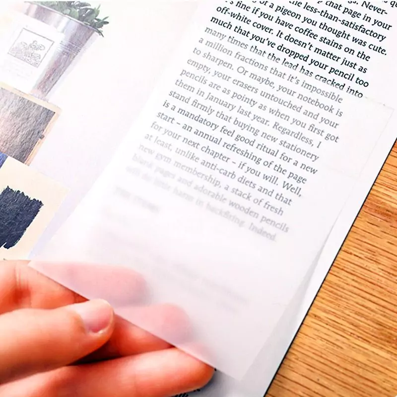Chic Stick-On Transparent Waterproof Notepads