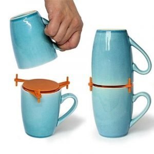 Adjustable mug stacker for maximizing cabinet space