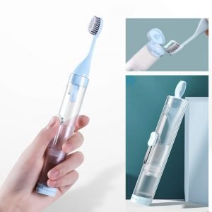 2in1 Portable Collapsible Travel Toothbrush Set