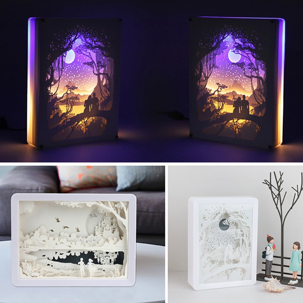 Different designs available for the creative 3D light box