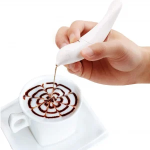 Creative coffee art granule pen for decorating lattes