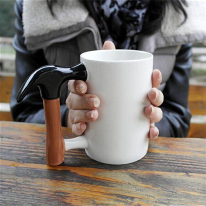 Hammer-Shaped Ceramic Mug