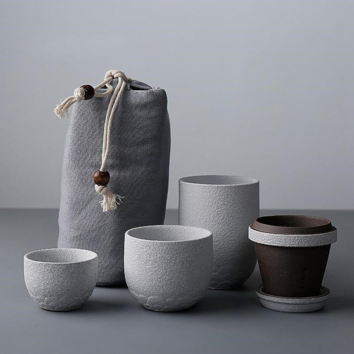 Japanese Classy Porcelain Travel Teapot