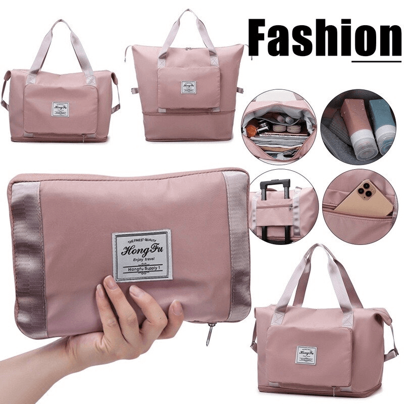 Dimensions of the expandable and foldable travel bag gift