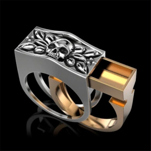 Steampunk Skull Ring