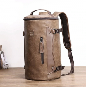 Leather Uncomplicated Style Vintage Men’s Knapsack