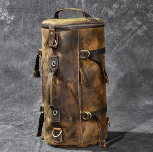 Leather Shoulder Men's Rucksack