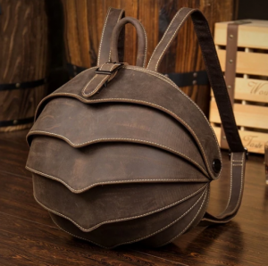 Roomy Capacity Leather Retro Men's Outdoor Rucksack