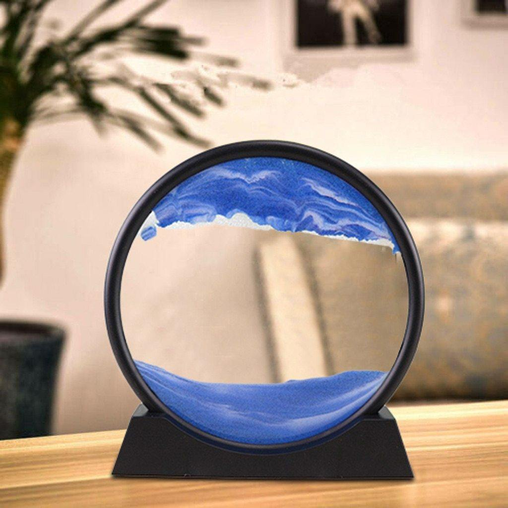 3D Landscape Relaxing Flowing Sand Decoration creating a mountain scene