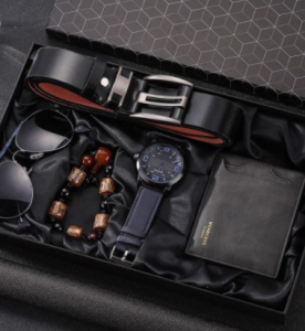 Graceful Men's Deluxe Leather Gift Set