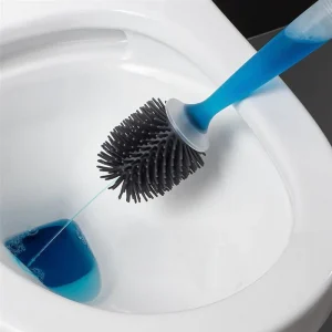 Gentle Silicone Soap Sprayer Toilet Cleaning Brush
