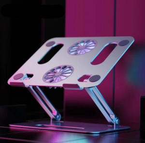 Foldable Cooling Fan Laptop Support with adjustable height