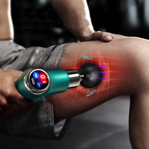 Compact mini electric muscle massage gun with USB charging