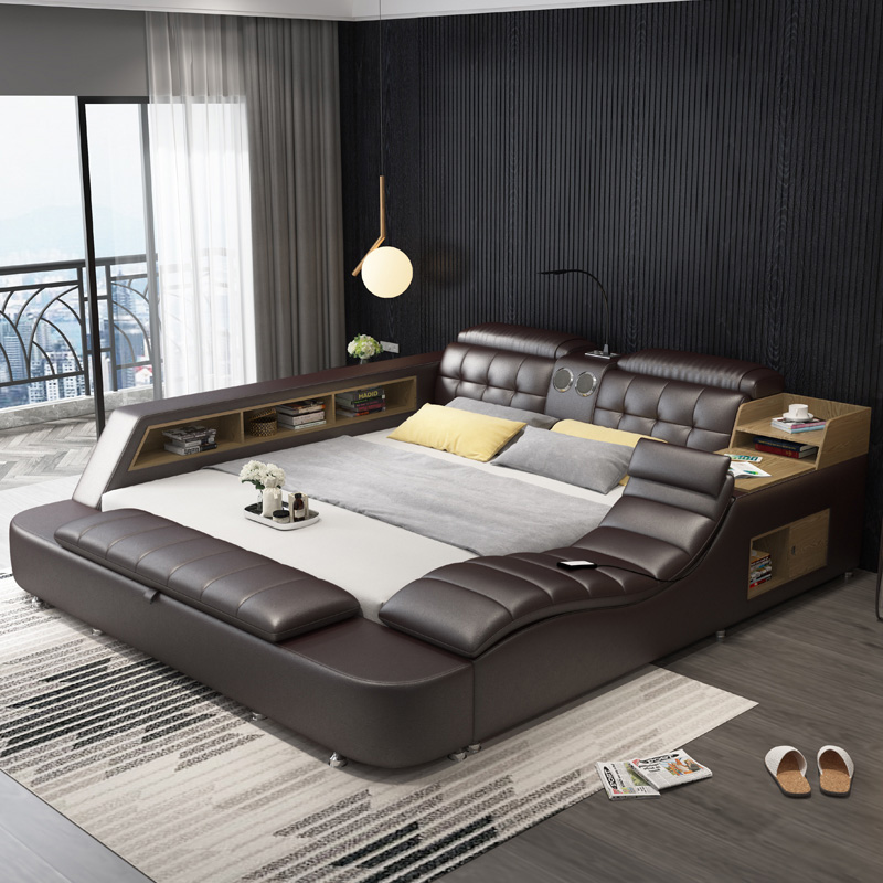 Bed frame equipped with modern features