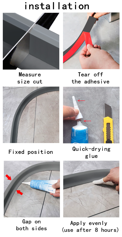 Bathroom Water Stopper in Use