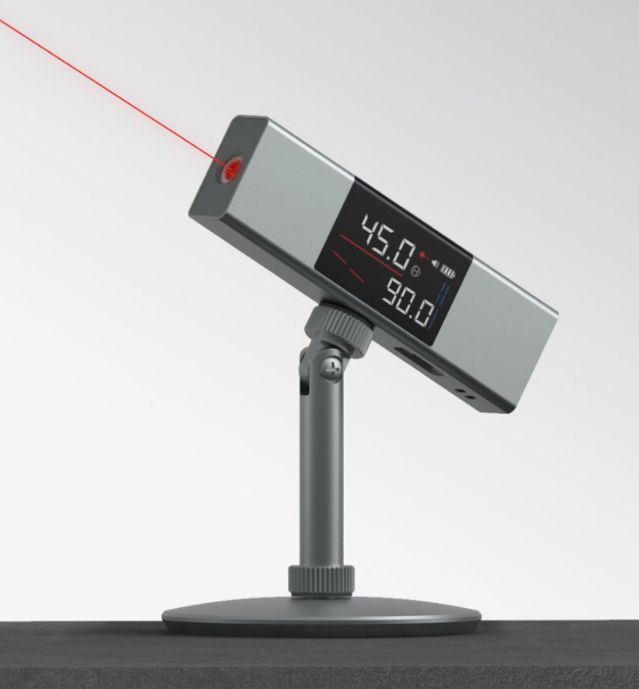 Precision 2-in-1 laser digital level ruler for DIY and building projects