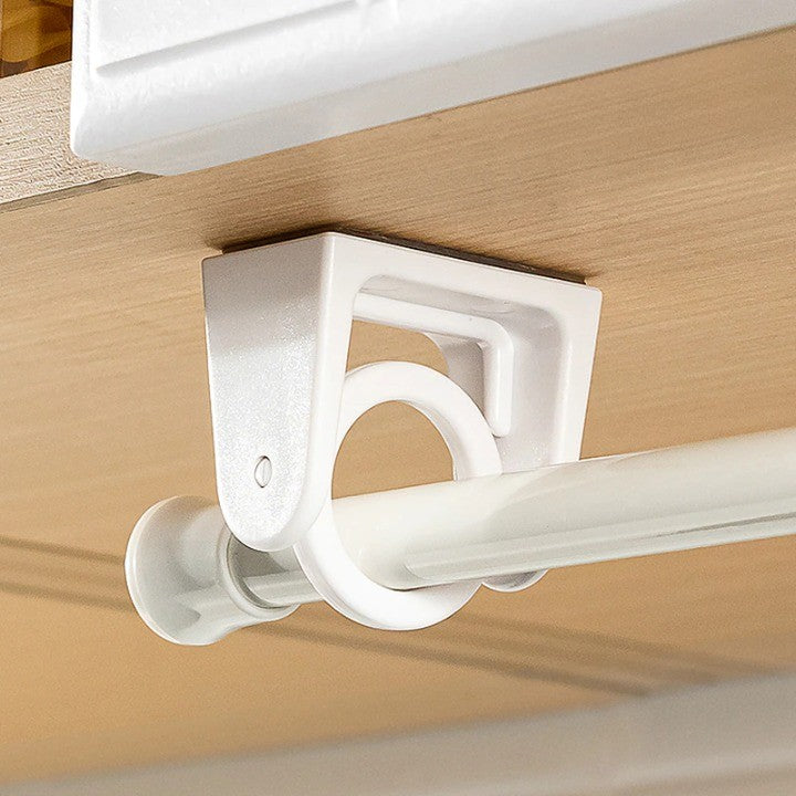 Punch-Free Handy Hook holding a closet rod securely
