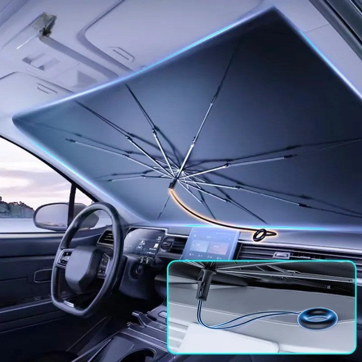 Car Interior Protection with Sunshield Umbrella