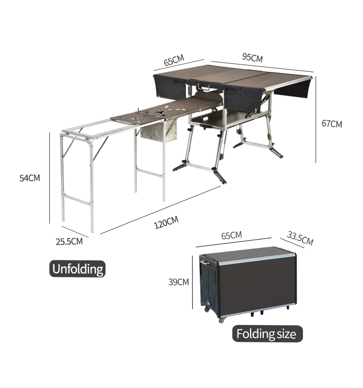 What's included in the Ultimate Camping Foldable Kitchen Station box