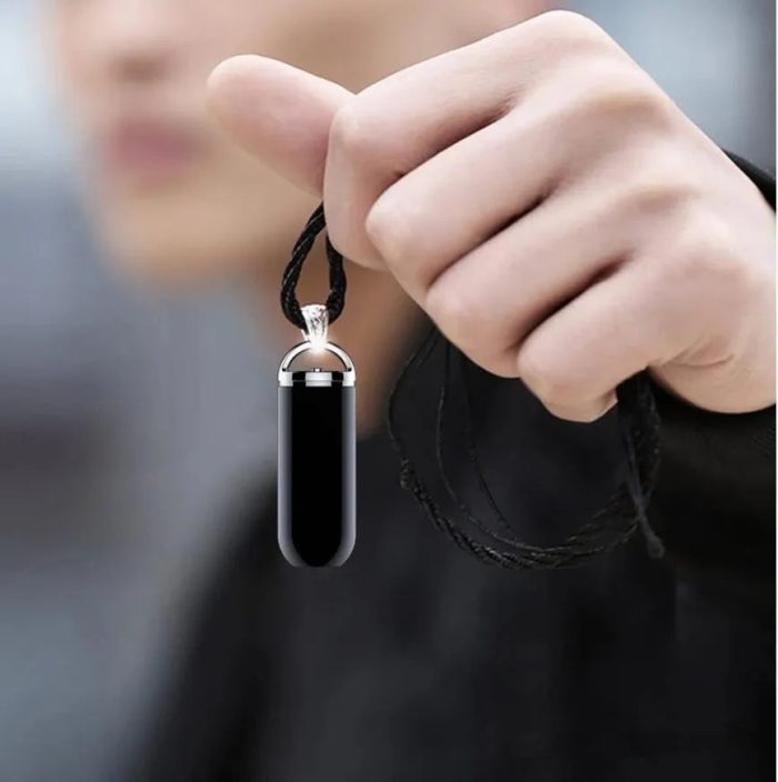 Smart voice-operated recording pendant for convenience