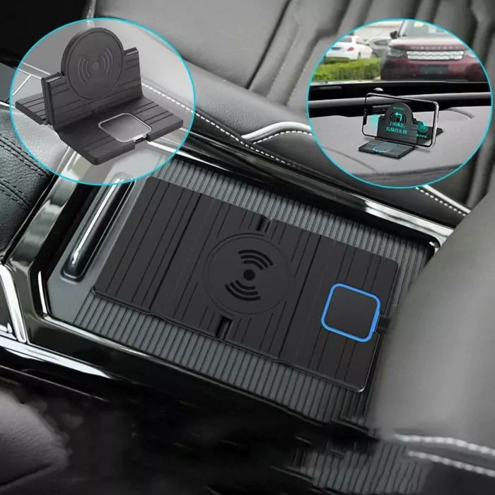 Wireless charging pad that doubles as a phone holder