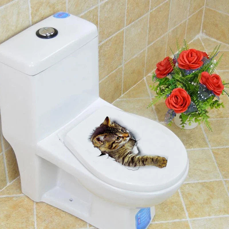 The dimensions of the cat sticker, 25x19cm, displayed