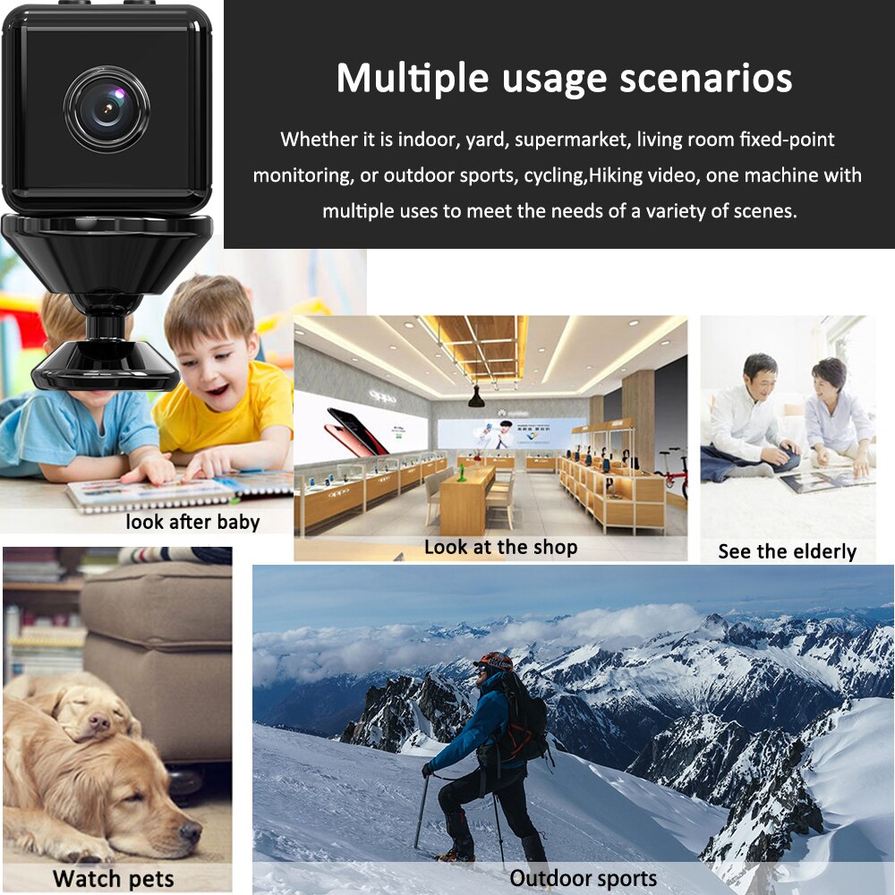 Infrared night vision feature of the mini HD camera