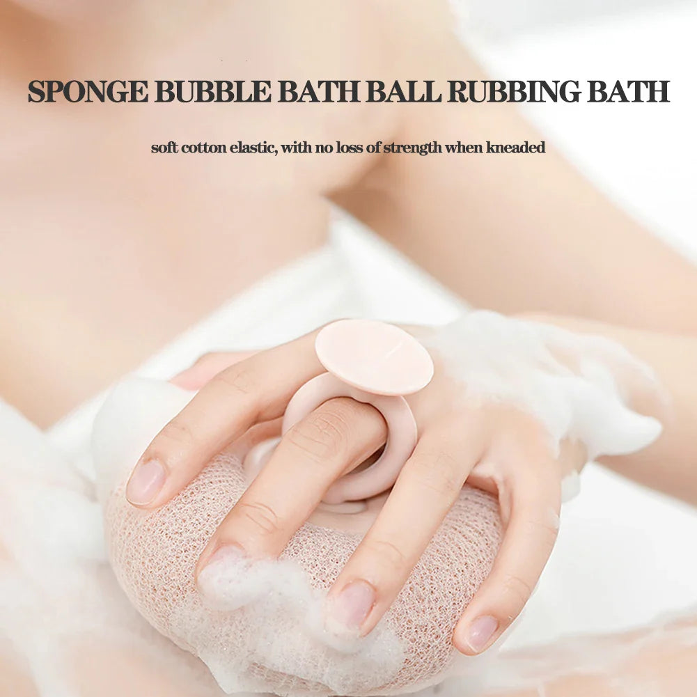 Product dimensions of the Sunflower Inspired Shower Massage Sponge