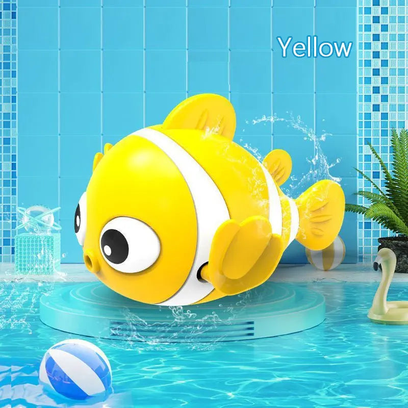 Detailed view of the Baby Dolphin Interactive Shower Bath Toy's mechanism
