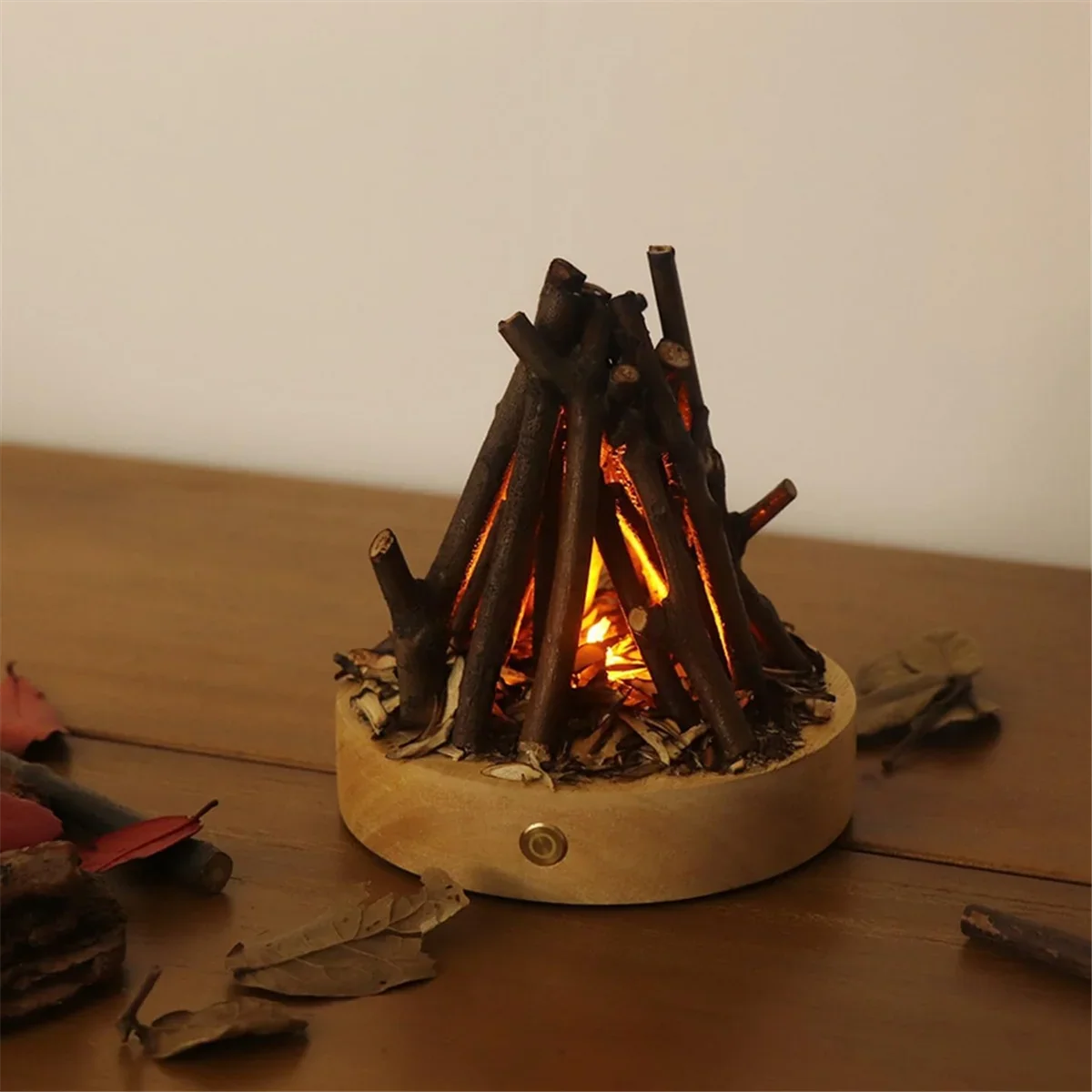 Handmade branch design of the unique campfire lamp