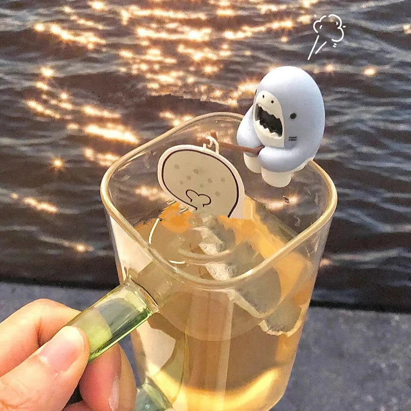 Detailed view of the Chill Shark Tea Bag Holder material and design