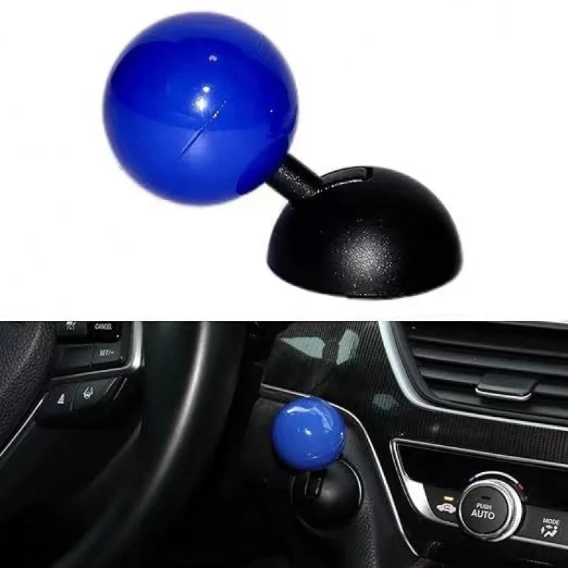 Push-to-Start Joystick Car Button installed in a car interior