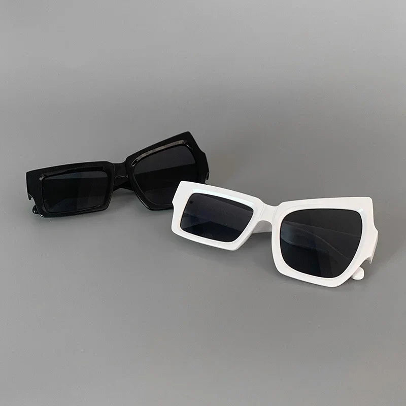 Detailed view of the Bold Eye Geometric Sunglasses design and structure