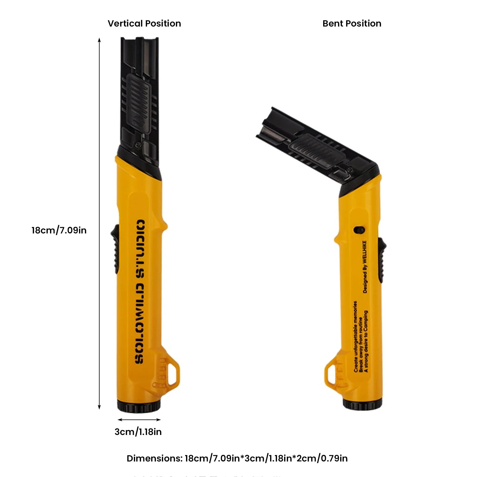 Another angle of the fire starter, showcasing its sleek yet rugged design.