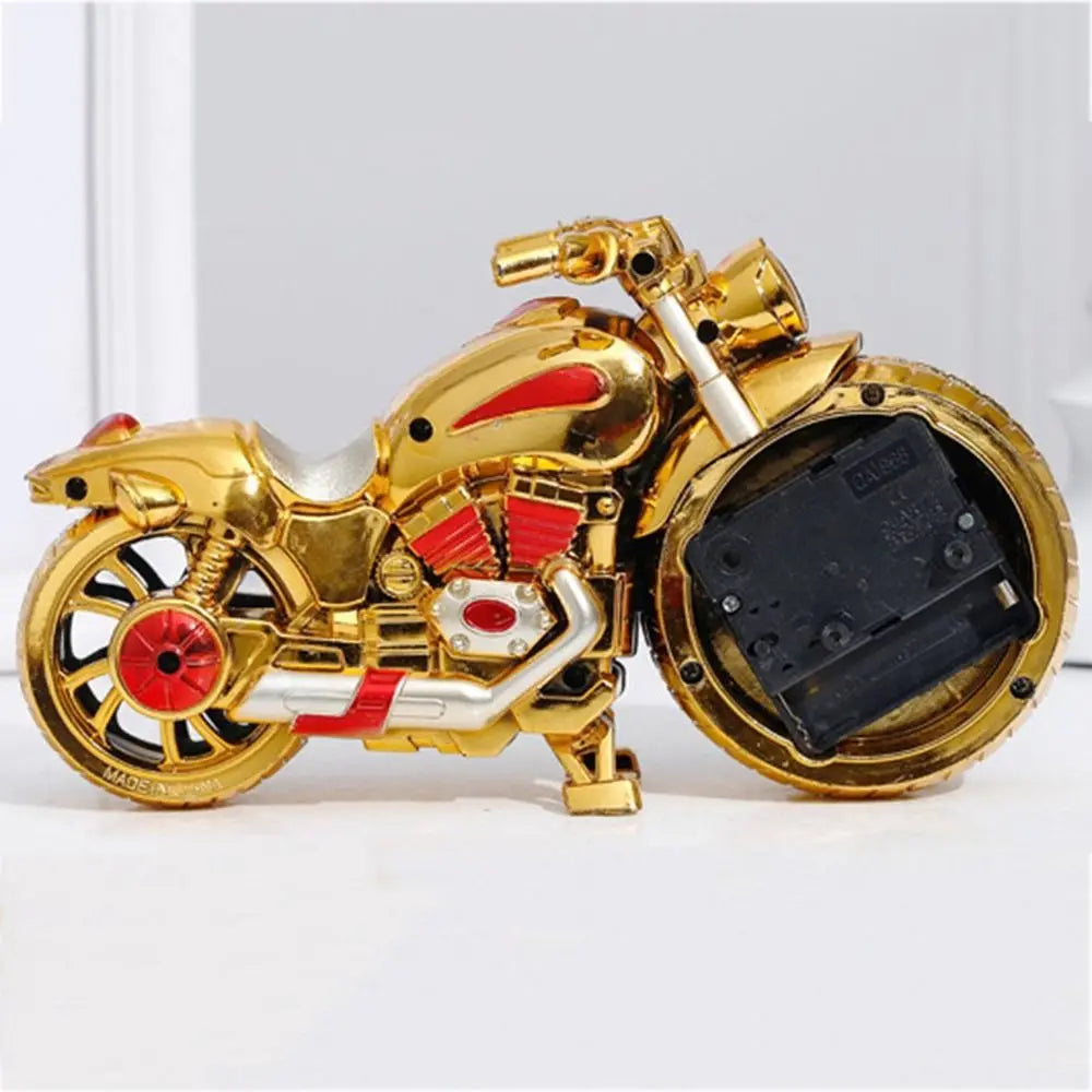 Close-up of the motorcycle clock's easy-to-read face