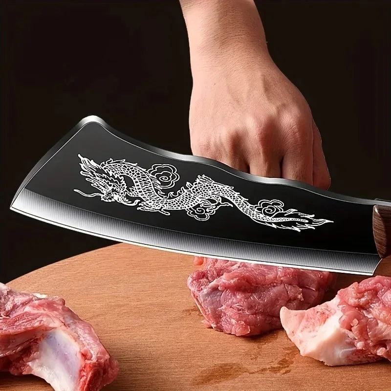 The Dragon Edge Engraved Knife as a unique gift idea for a home cook