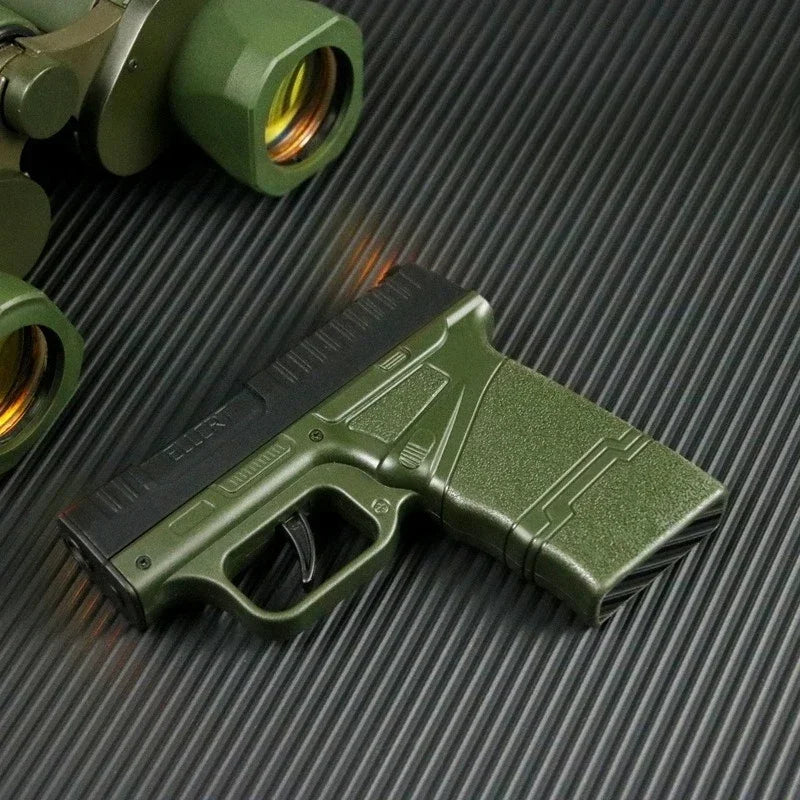 Side view of the Tactical Gun Shape Jet Flame Hidden Storage Lighter