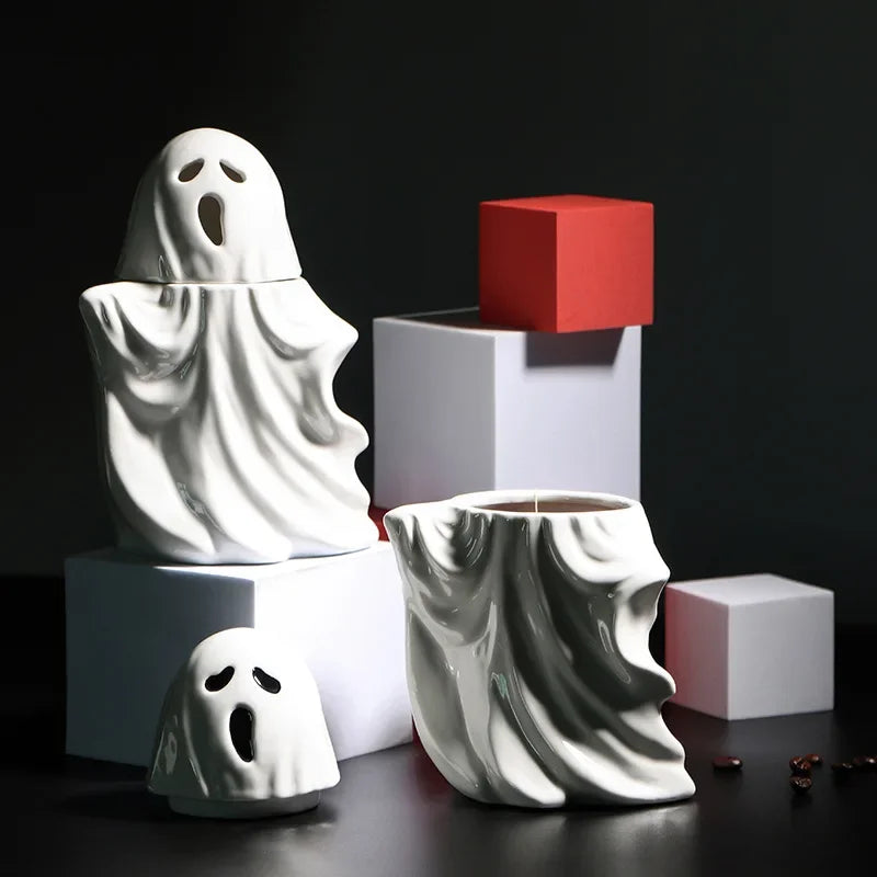 Another view of the 3D Ceramic Spooky Ghost Mug