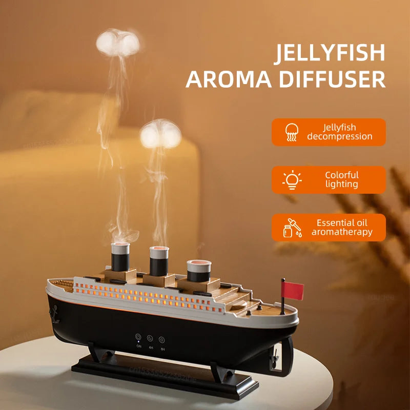 Creative gadget gift idea the ferry humidifier in a living room