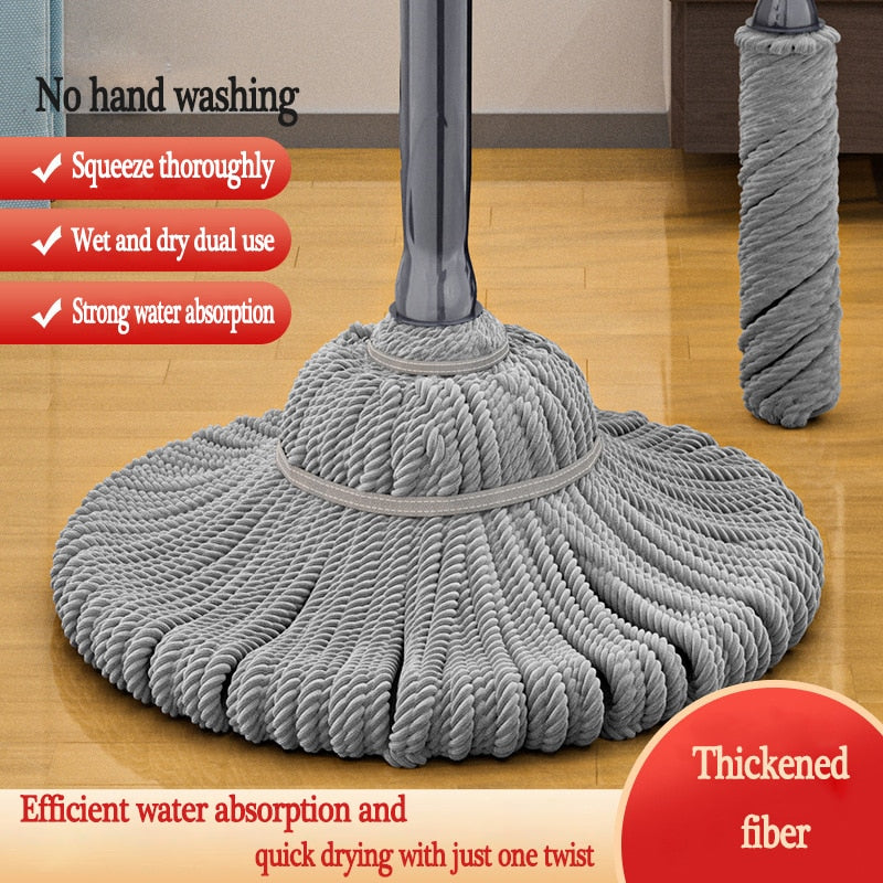 Multi Lazy Clean Mop easily reaching under furniture for a thorough clean