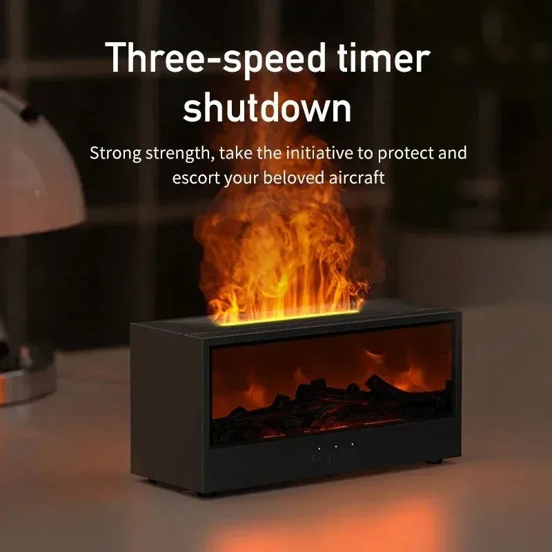Humidifier showing mist and colorful lighting options