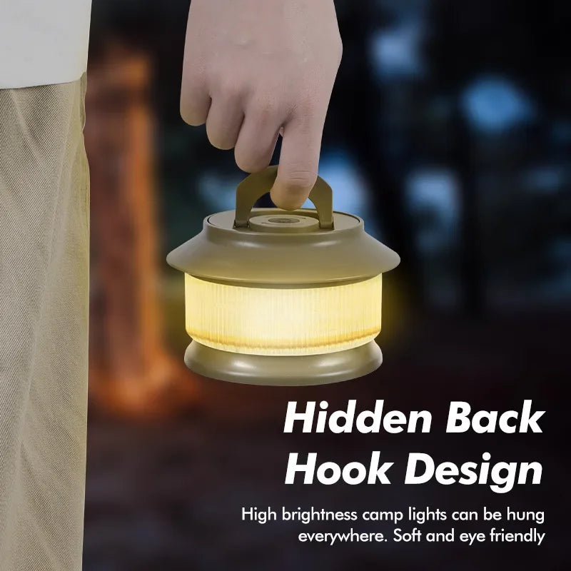 Atmosphere LED Strips Camping Lamp showing its long rope design