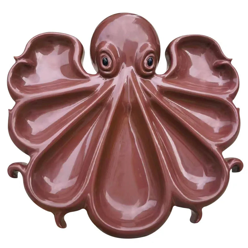Dimensions of the 29.5 by 28 cm wooden octopus board