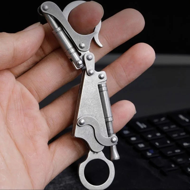 A detailed view of the Urban Tactical EDC Keychain's features