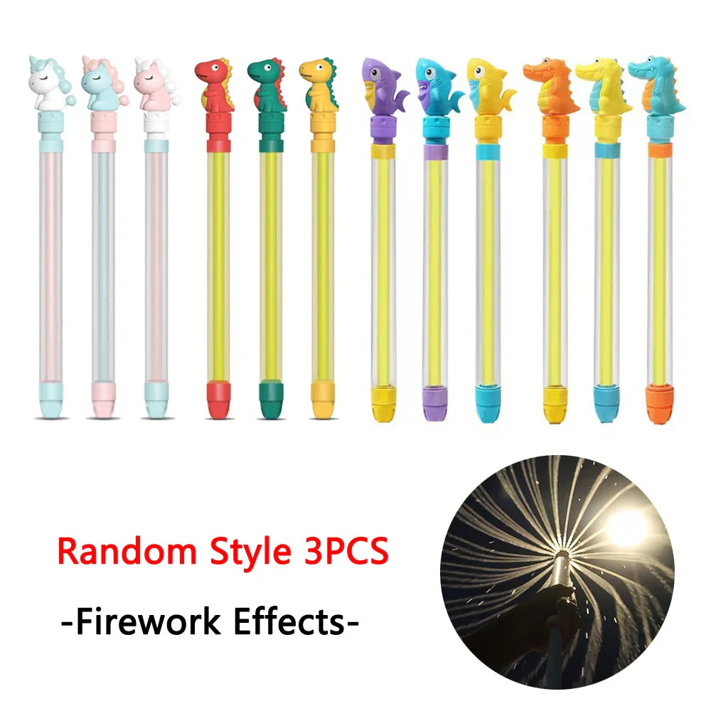 The starburst water spray effect in action, creating a wide splash