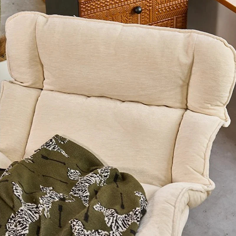 The removable and washable fabric cover of the floor sofa