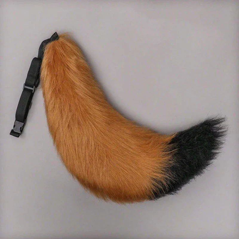 Person showcasing the natural movement of the Fox Tail Adjustable Belt.