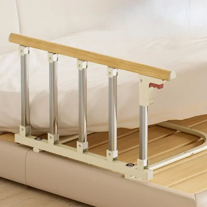 Foldable bed rail demonstration